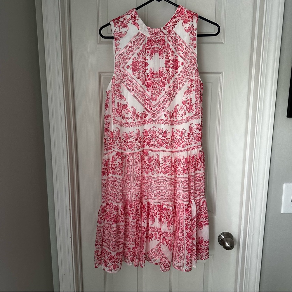 Calvin Klein red and white dress